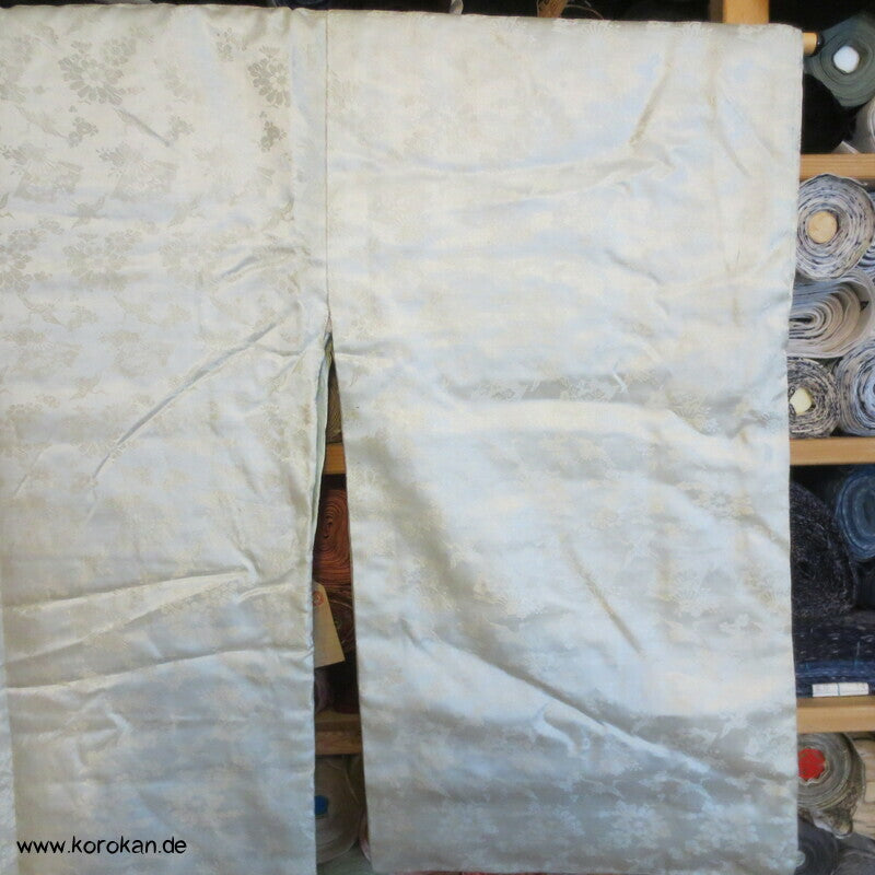 antiker gepolsterter Nakagi Kimono aus Rinzu Damast Seide