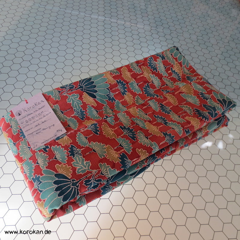 Kiku abstrakt Seidencrepe Komon Kimono