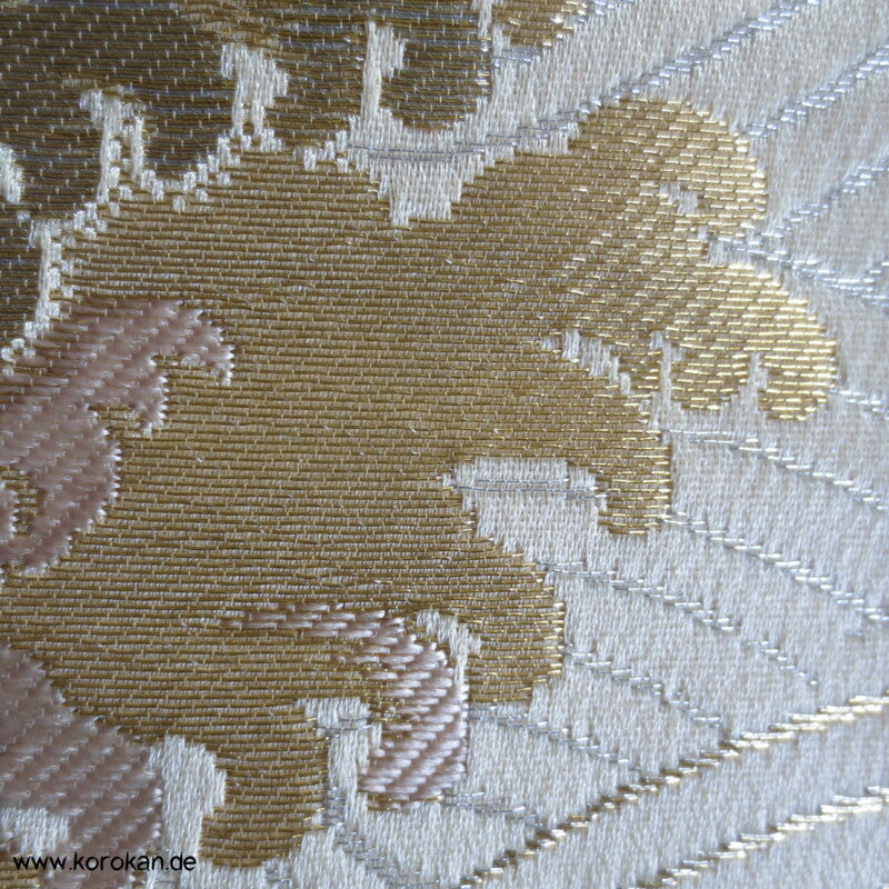 goldener Tsunami Fukuro Seidenbrokat Obi