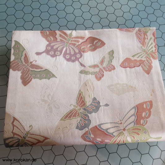 Schmetterlinge Fukuro Seidenbrokat Obi