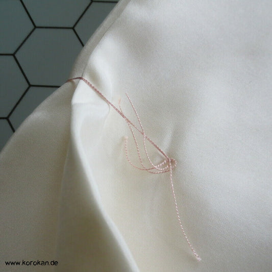 weiß natur uni Kimono dicker Pongé Futterseide vorgeschnitten