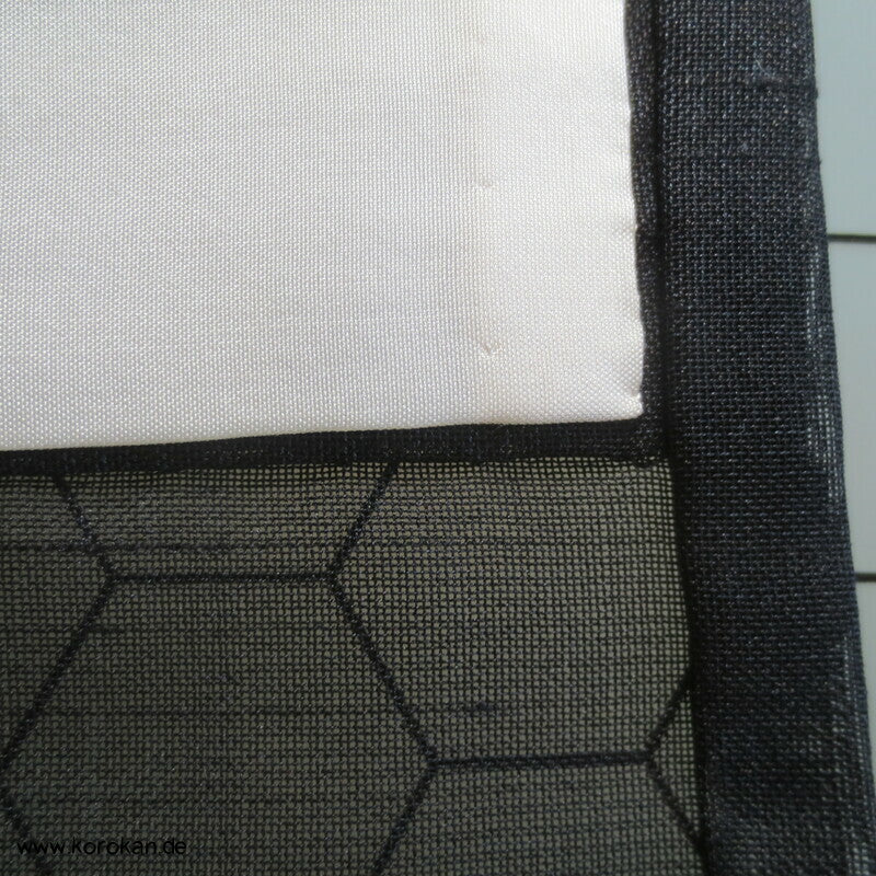 Kasuri Schmetterlinge Hitoe ungefütterter Kimono, Sha Seide