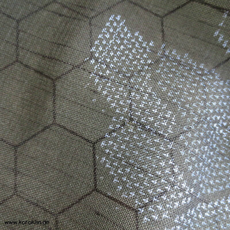 Kasuri Schmetterlinge Hitoe ungefütterter Kimono, Sha Seide