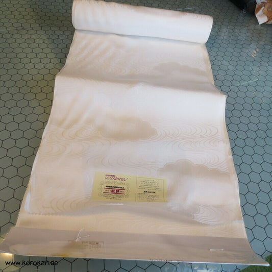 Wolken Rinzu Damast Seiden Stoffrolle für Juban Kimono