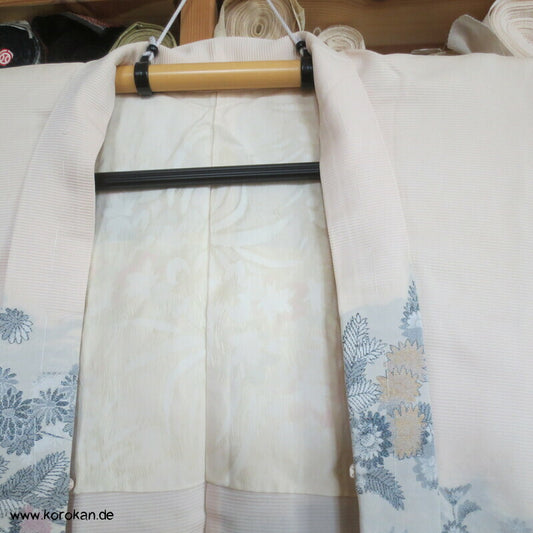 Urushi Chrysanthemen Seidenbrokat Haori Kimono Jacke