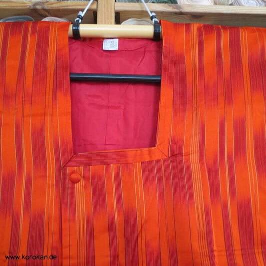 Michiyuki Regenmantel aus flammgestreifter Kunstseide