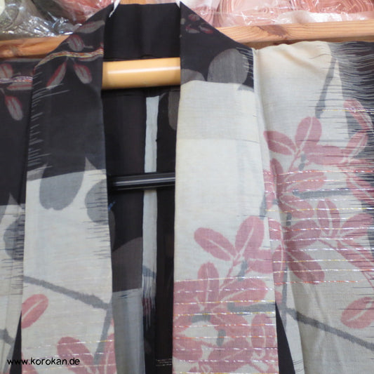 Karo und Klee Kasurimuster Hitoe Rho Kimono
