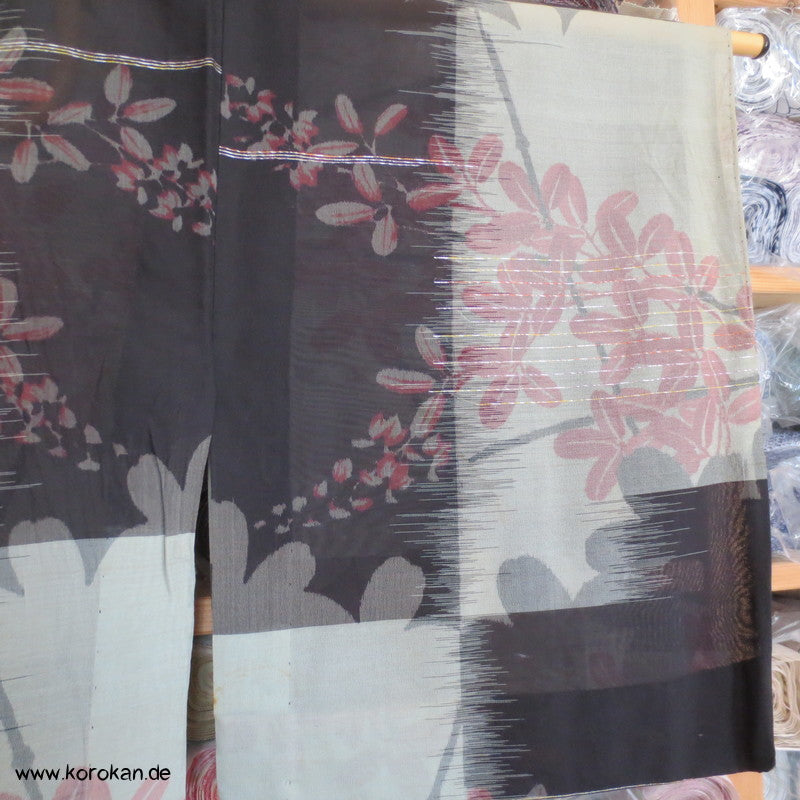 Karo und Klee Kasurimuster Hitoe Rho Kimono