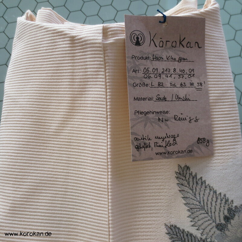 Urushi Chrysanthemen Seidenbrokat Haori Kimono Jacke