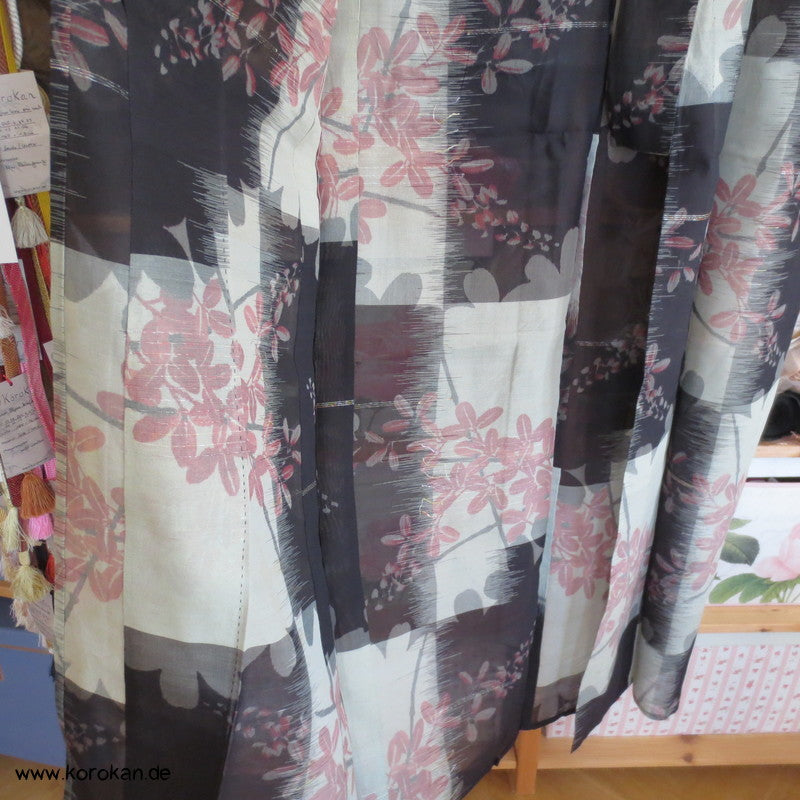 Karo und Klee Kasurimuster Hitoe Rho Kimono