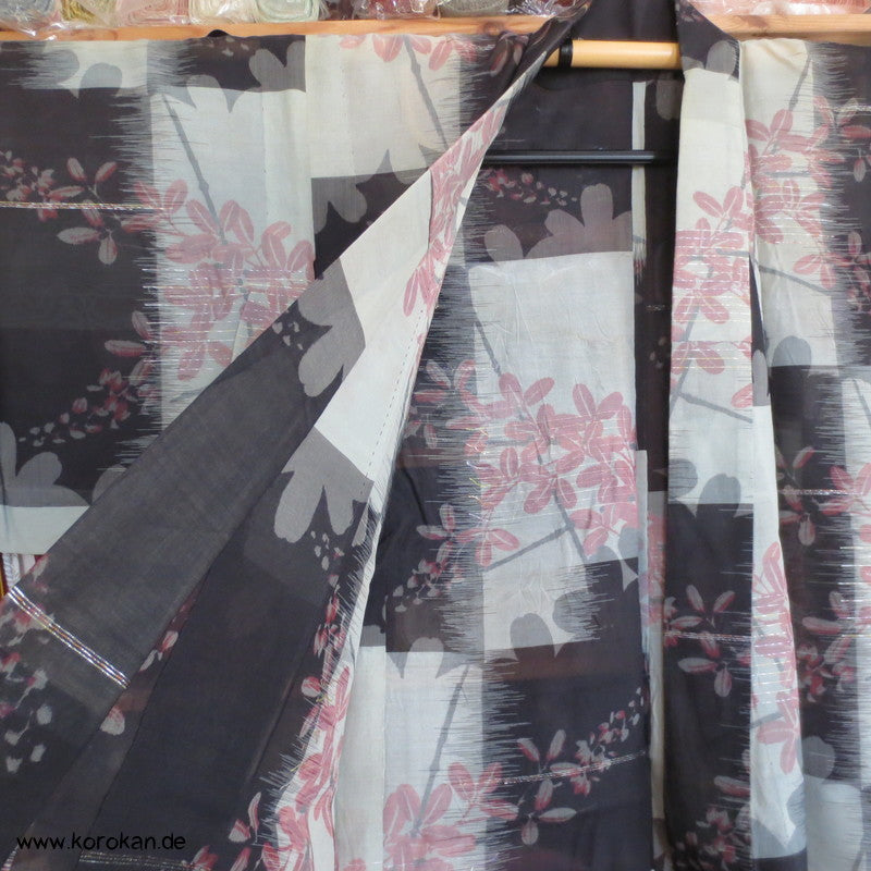 Karo und Klee Kasurimuster Hitoe Rho Kimono