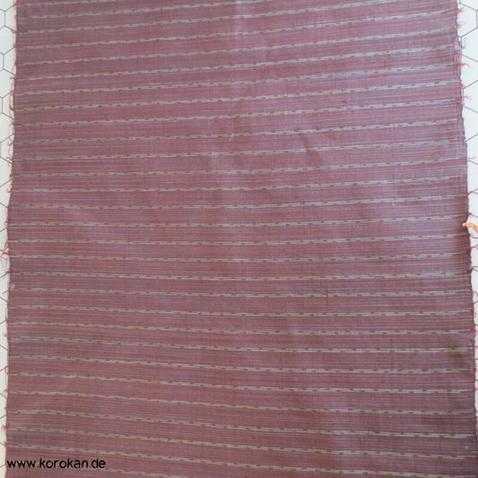 braun jade Streifen Tsumugi Kimono Seide