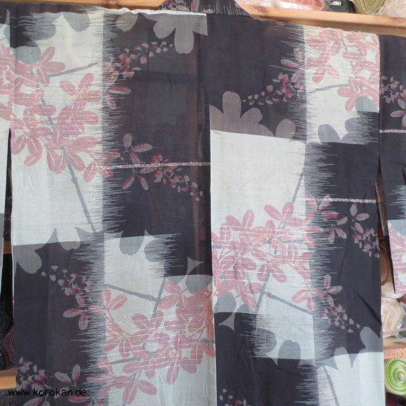Karo und Klee Kasurimuster Hitoe Rho Kimono