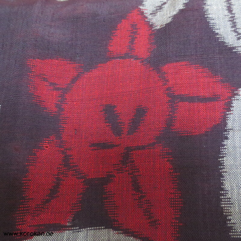 Tachibana Kasuri Hitoe Meisen Seiden Kimono