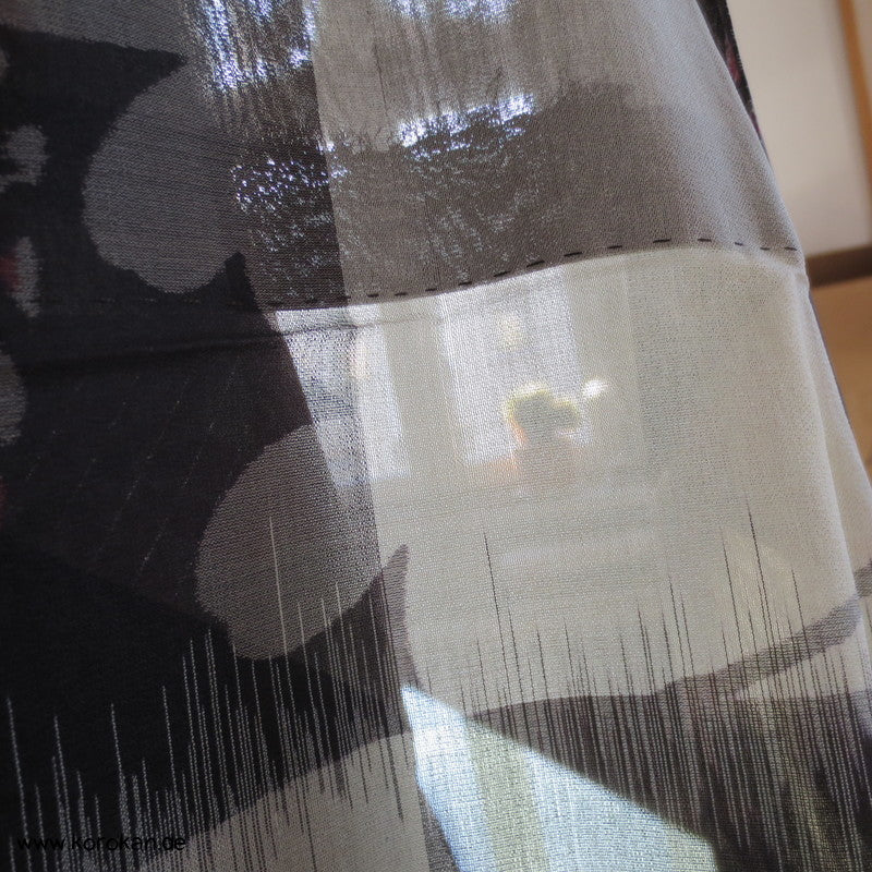 Karo und Klee Kasurimuster Hitoe Rho Kimono