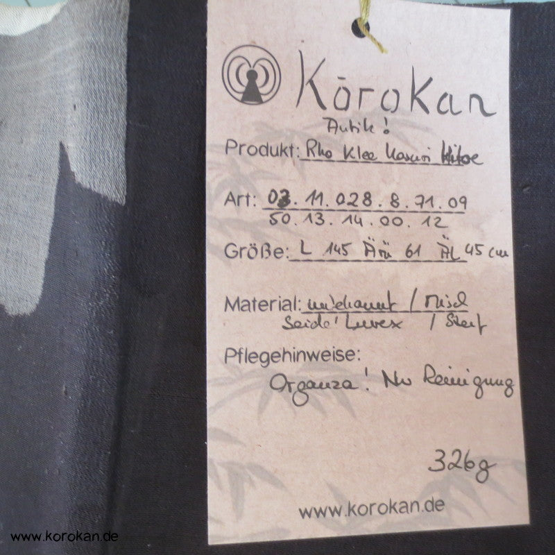 Karo und Klee Kasurimuster Hitoe Rho Kimono