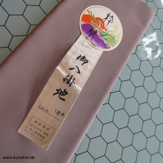 Hakkake unteres Kimono Futterstoff, feiner Crepe in matt taupe braun