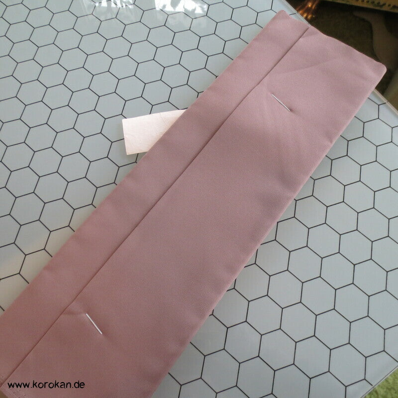 Hakkake unteres Kimono Futterstoff, feiner Crepe in matt taupe braun