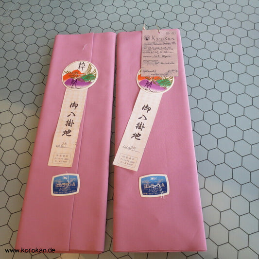 Hakkake unteres Kimono Futterstoff, feiner Crepe altrosa