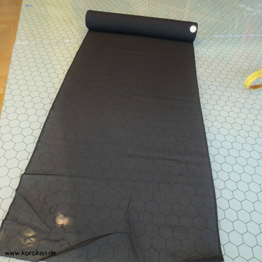 schwarze Rho Seide Drehergewebe mit eingewebten Wolken