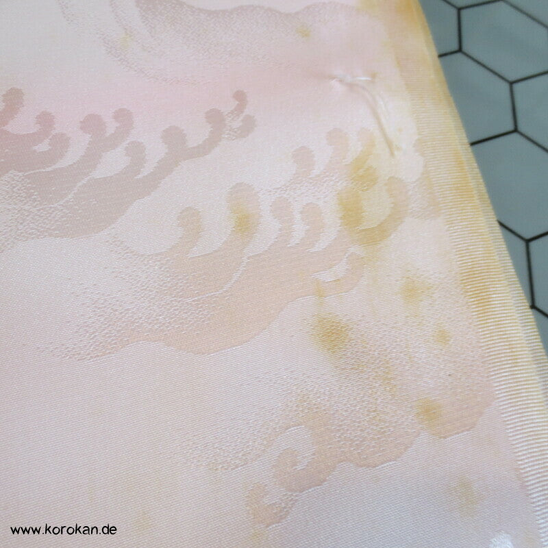 Wellenkamm Damast Juban Kimono Stoffrolle