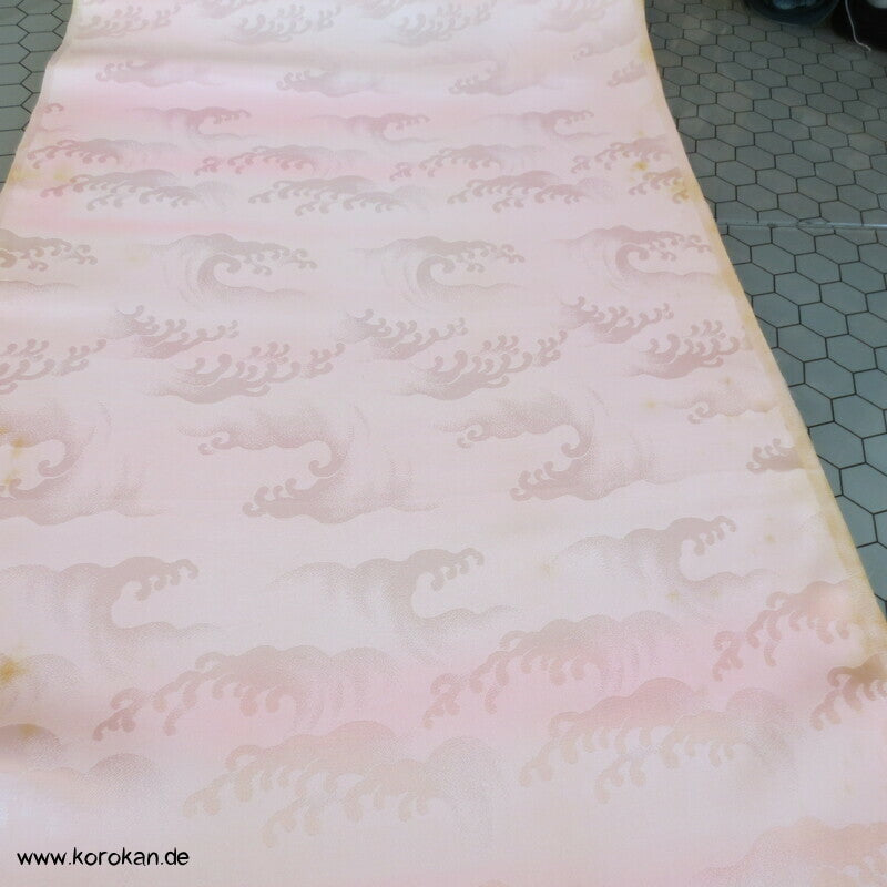 Wellenkamm Damast Juban Kimono Stoffrolle