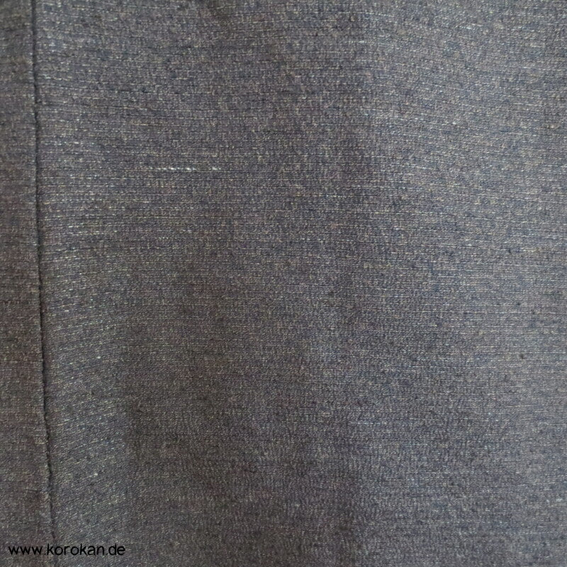 japanische dunkelmelierte Tsumugi Seiden Haori Männer Kimono Jacke, Bilder im Futter