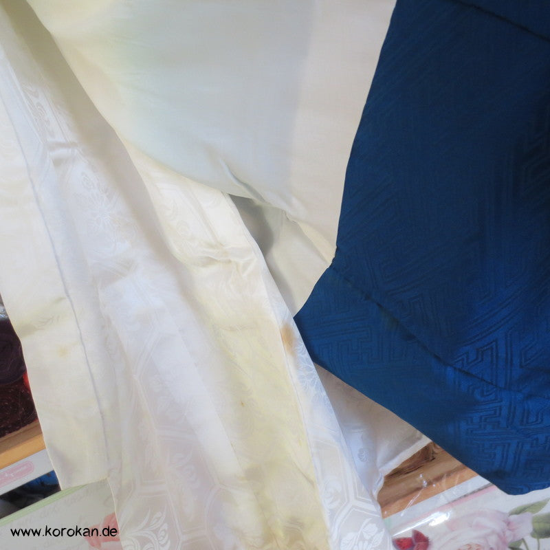 Furisode - Prachtkimono für kleine Jungen, gestickte Kraniche