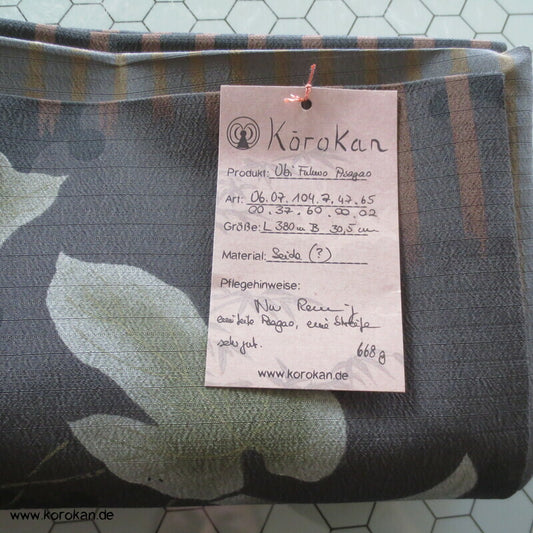 Prachtwinden auf Rho Drehergewebe Fukuro Obi