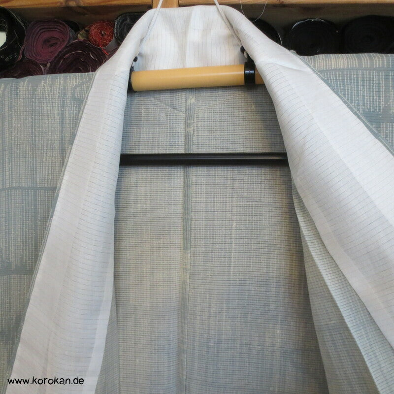 Regen im Nebel Hitoe Kimono, Rho Seide
