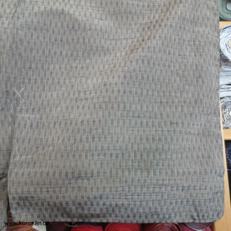 japanischer Tatewaku Wellenstreifen Tsumugi Seiden Kimono