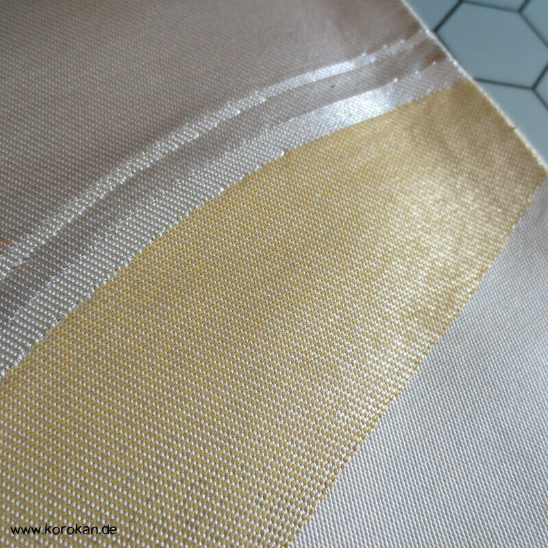 moderne Fächer grün silber gold Fukuro Obi