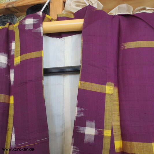 Japan Art Deco Rechtecke Meisen Seiden Kimono, neu aber beschädigt