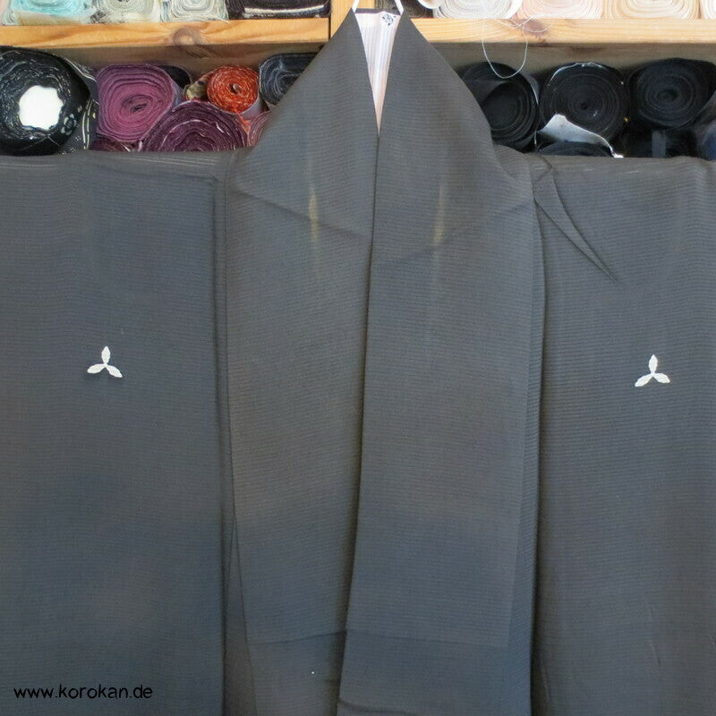 wilde Wellen antiker Hitoe Rho Seiden Tomesode Sommer Kimono