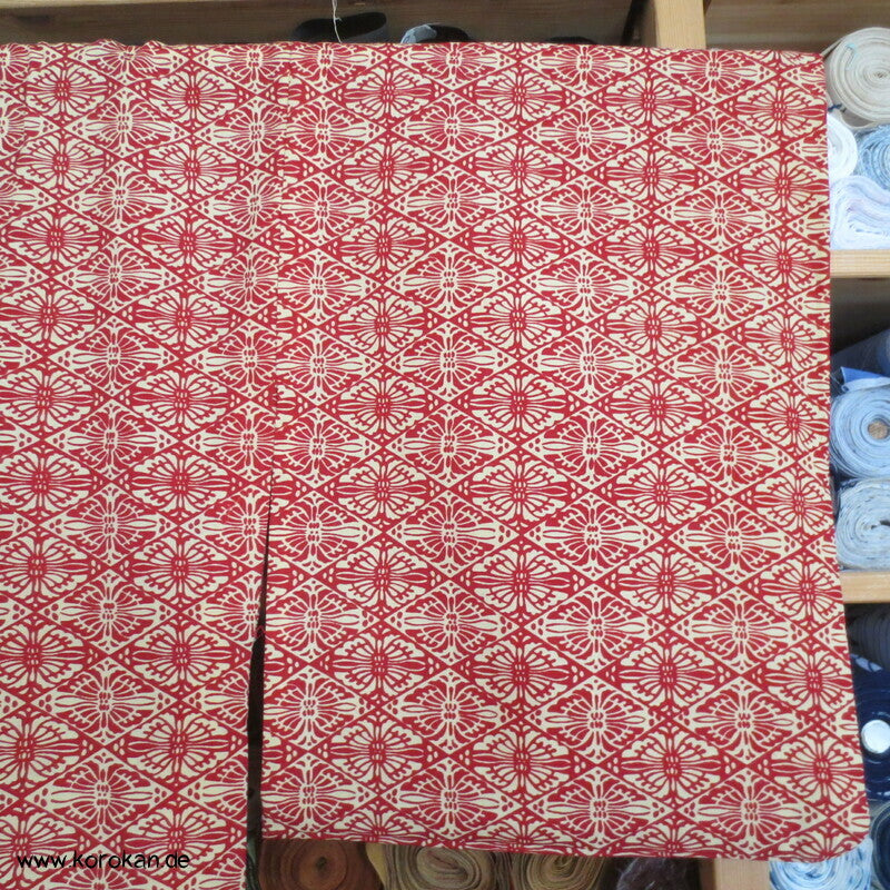 japanischer Hitoe Woll Kimono, Diamant Schmetterling