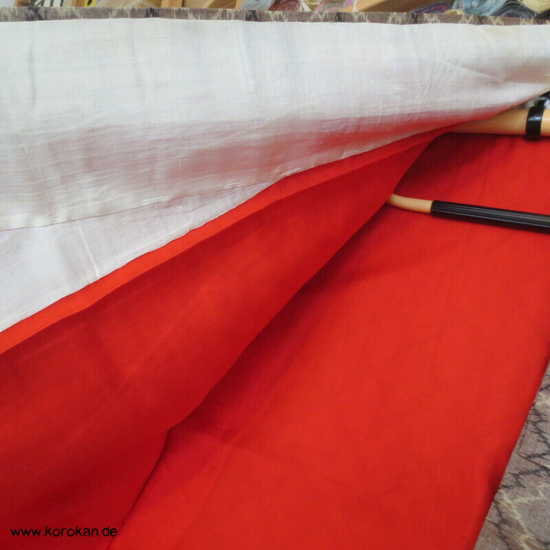 japanischer Baumborke Matsukawabishi Kasuri Tsumugi Seiden Kimono