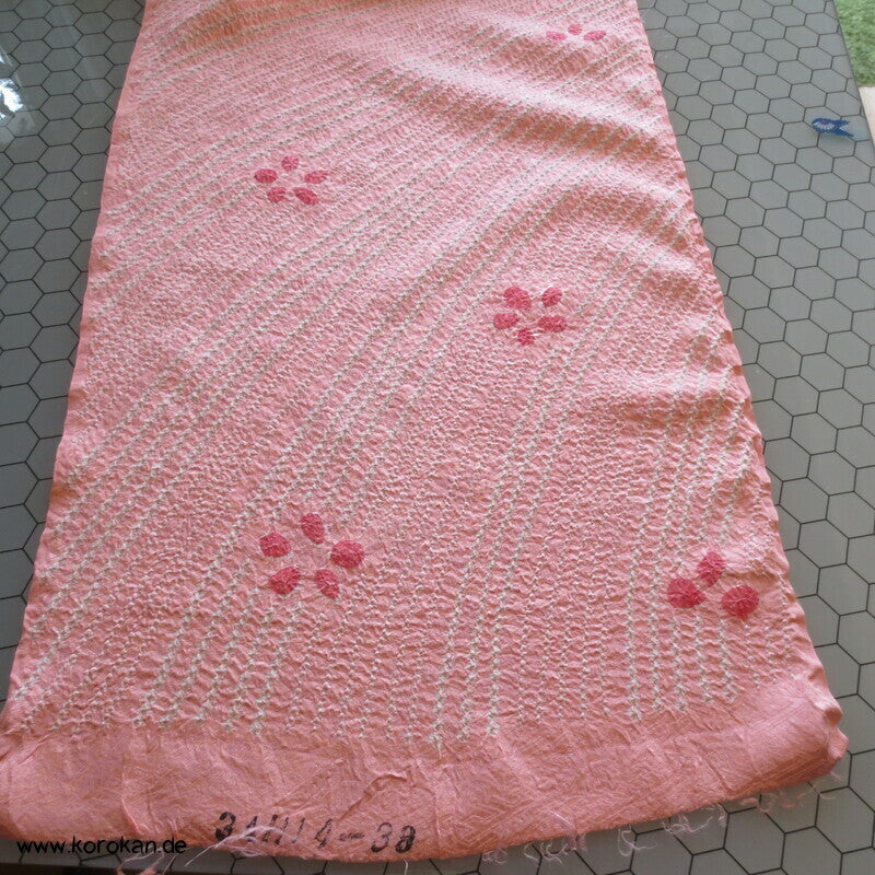 Shibori Seidendamast für Kimono Tanmono