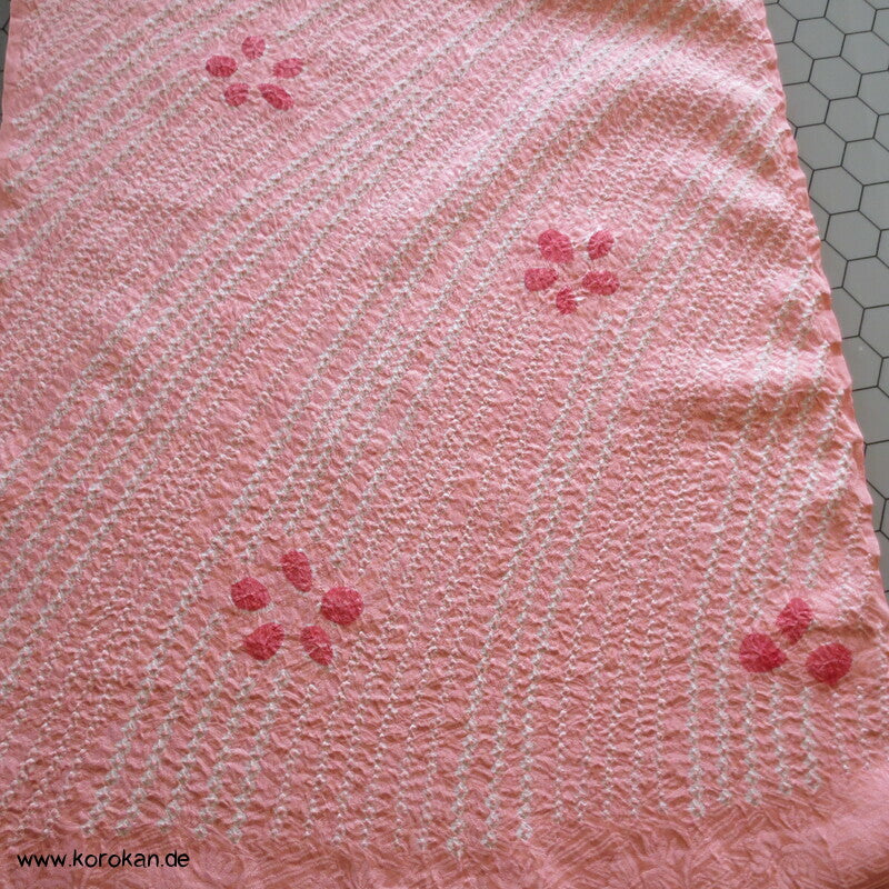 Shibori Seidendamast für Kimono Tanmono