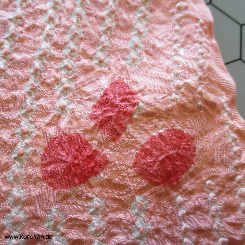 Shibori Seidendamast für Kimono Tanmono