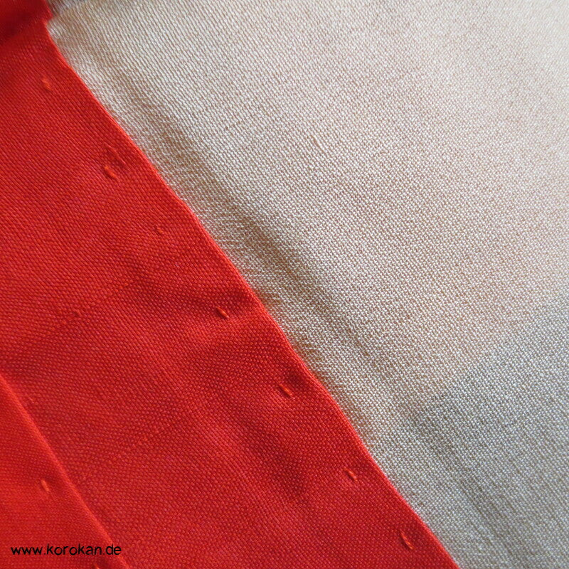 japanischer Baumborke Matsukawabishi Kasuri Tsumugi Seiden Kimono