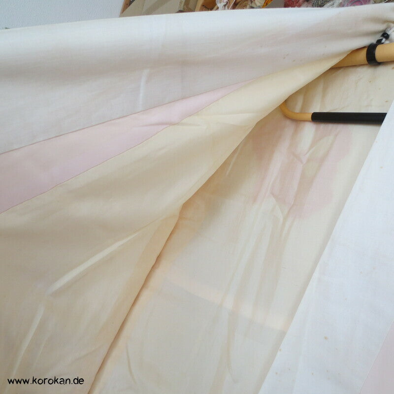 Shibori rot auf weiß japanischer Seiden Juban Unterkimono