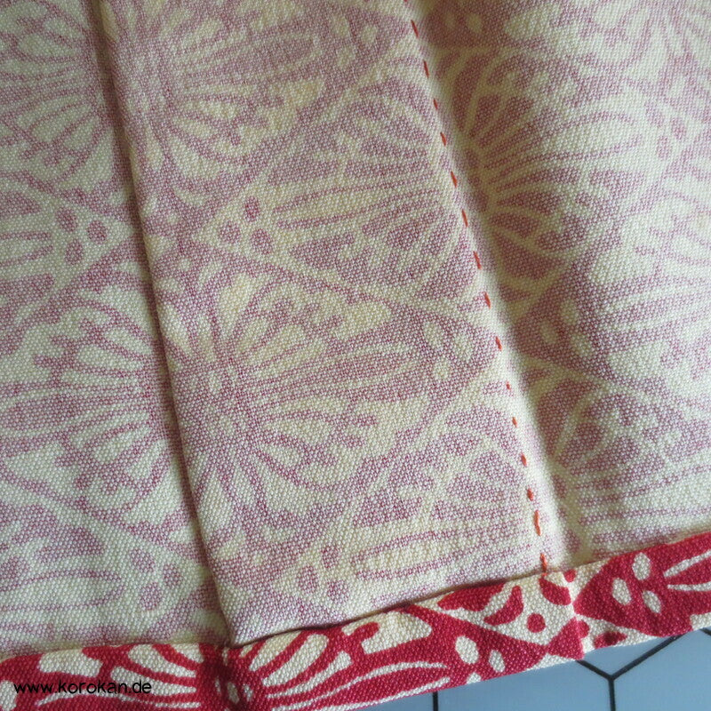 japanischer Hitoe Woll Kimono, Diamant Schmetterling