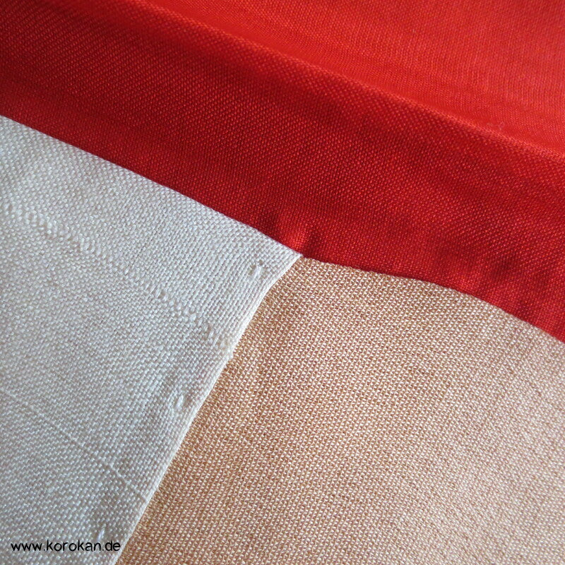 japanischer Baumborke Matsukawabishi Kasuri Tsumugi Seiden Kimono