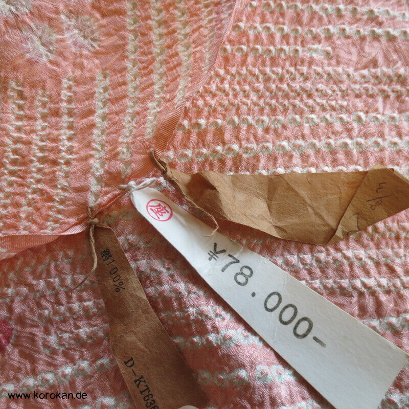 Shibori Seidendamast für Kimono Tanmono