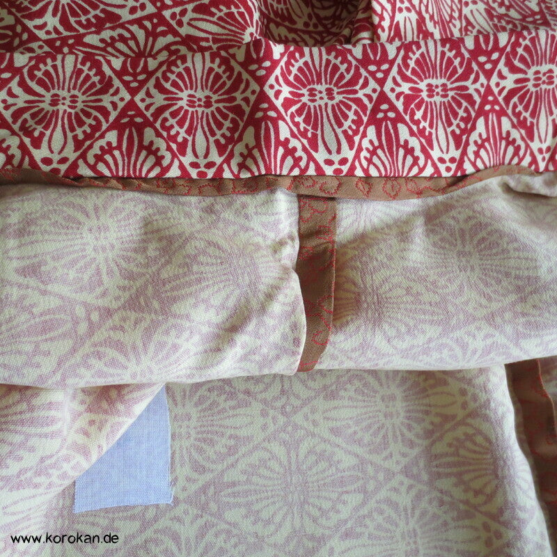 japanischer Hitoe Woll Kimono, Diamant Schmetterling