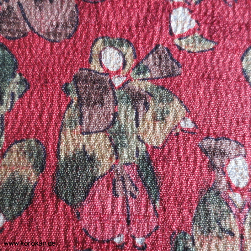japanische Menschen dicker borkiger Kimono Seide Chirimen Crepe