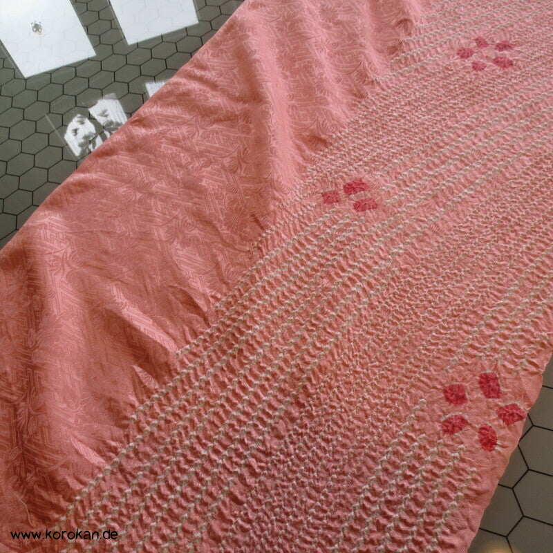 Shibori Seidendamast für Kimono Tanmono