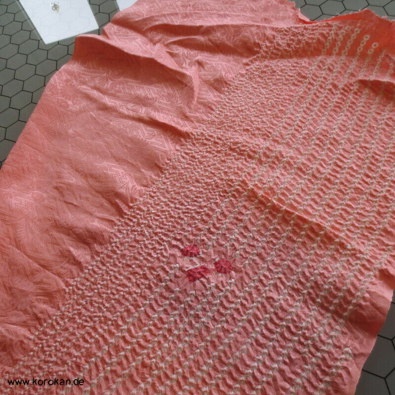 Shibori Seidendamast für Kimono Tanmono