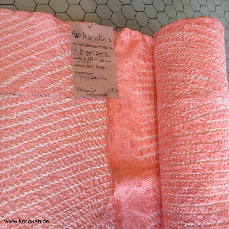 Shibori Seidendamast für Kimono Tanmono