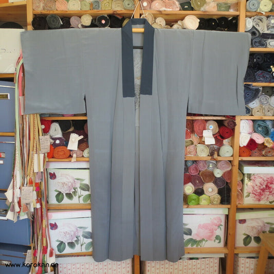 handgemalte Ente im Anflug Juban Unterkimono, japanische feine Seide